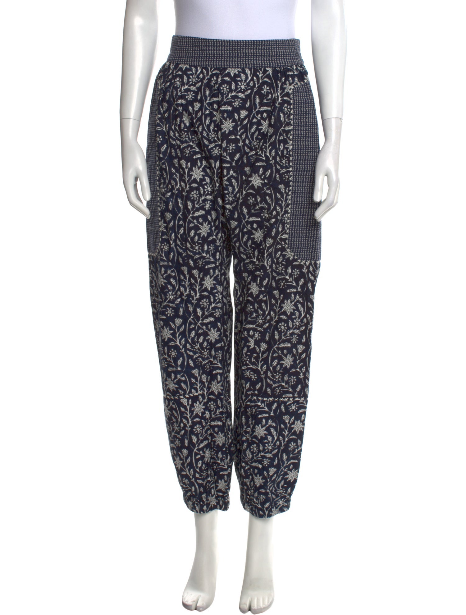 Ulla Johnson Floral Print Skinny Leg Pants